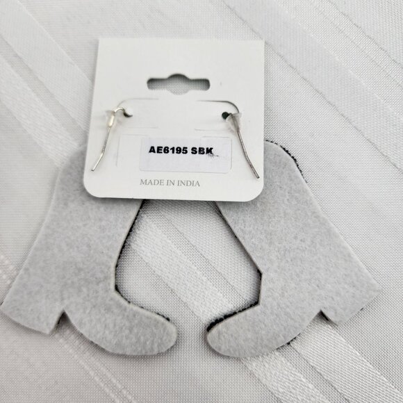 ICON Cow Print Cowboy Boot Seed Bead Pierced Earrings NWT - Picture 4 of 5